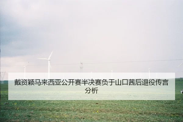 戴资颖马来西亚公开赛半决赛负于山口茜后退役传言分析
